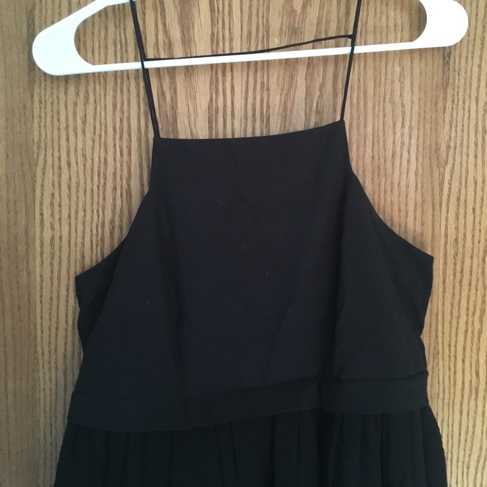 Free People Black Linen Maxi Dress Size S